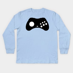 Sega Saturn Controller - black Kids Long Sleeve T-Shirt